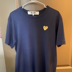 COMME DES GARÇONS PLAY GOLD HEART T-SHIRT